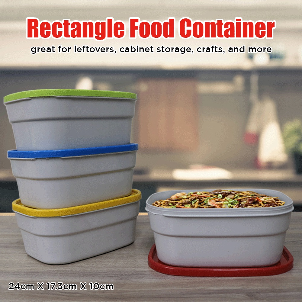 HSES Rectangle Refrigerator Tupperware Kitchen Container Food Storage
