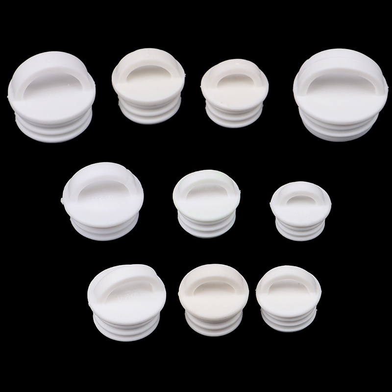 ka 5Pcs White Mop Bucket Drain Stopper Silicone Water Stopper Drain