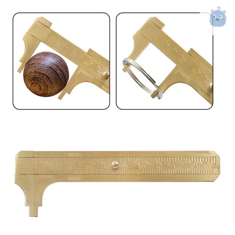 mm Portable 0100mm Measuring Tool Vernier Caliper Brass Vernier
