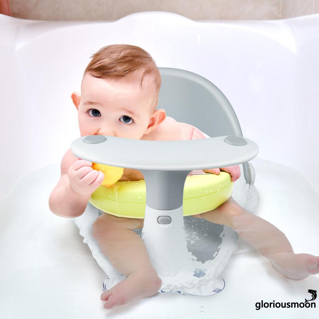 GLORIOUSMOONBaby Bath Seat Safety Baby Shower Chair Bath Tub Seater