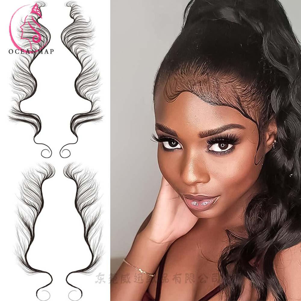 OCEANMAP DIY Temporary tattoo Long lasting Hair Edges Baby Hair tattoos