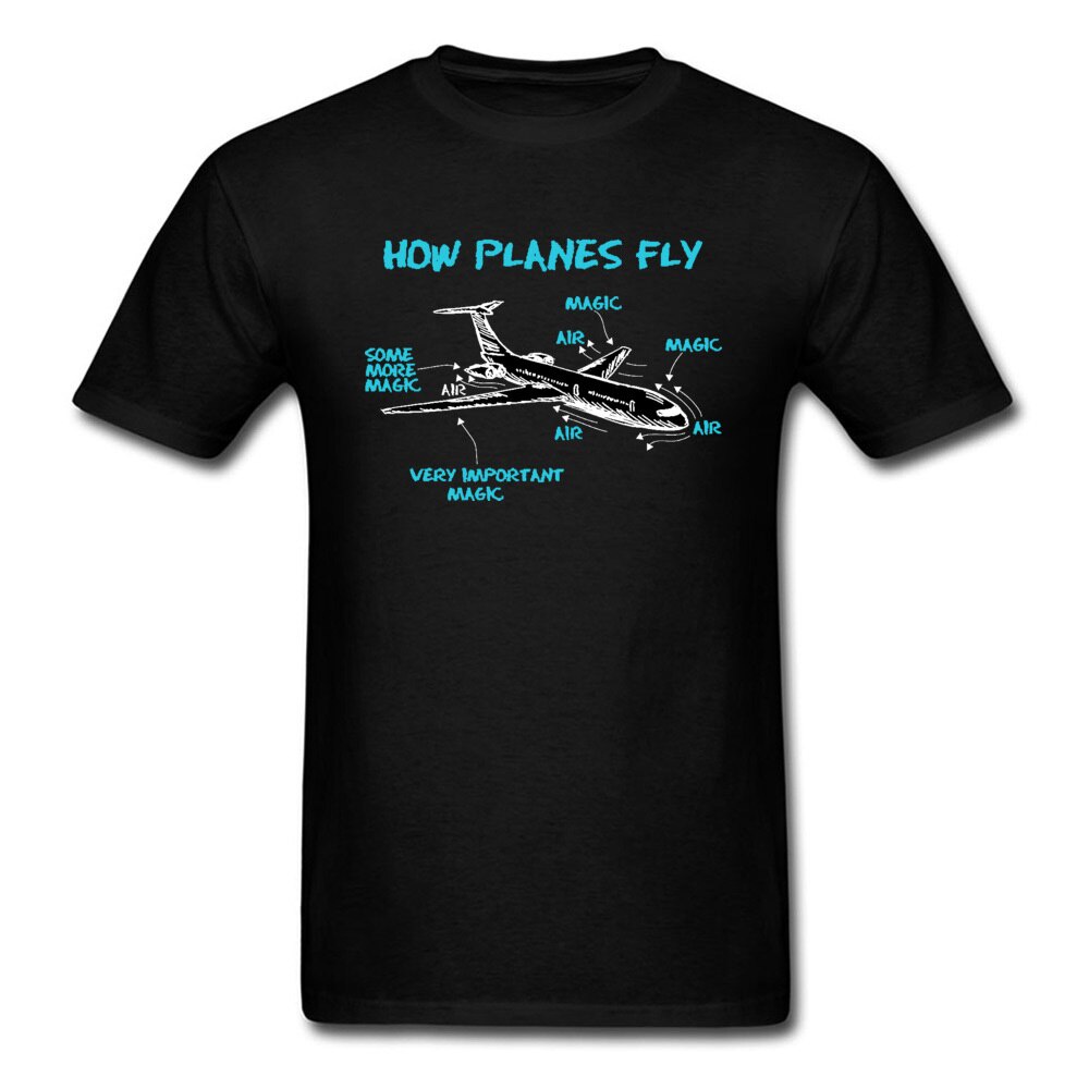Print Engineer Mechanical How Plane Fly Mens T Shirts Aircraft Airplane ...
