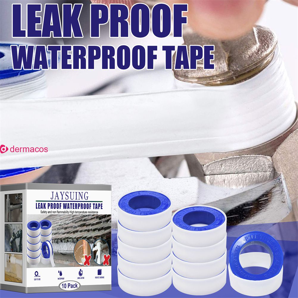 10pcs Bathroom Tape Waterproof Sealing Tape Jaysuing Raw Material Belt
