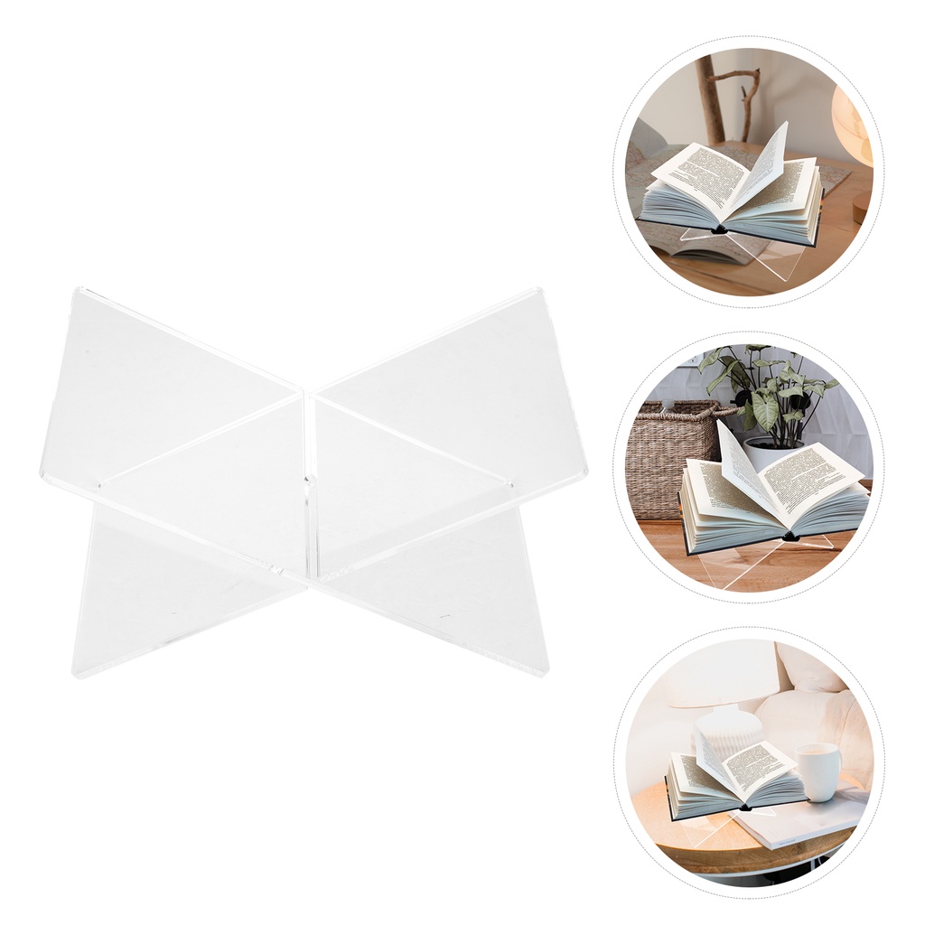 Piano Sheet Music Books Collapsible Shelves Bookshelf Clear Acrylic Stand Tablet Student