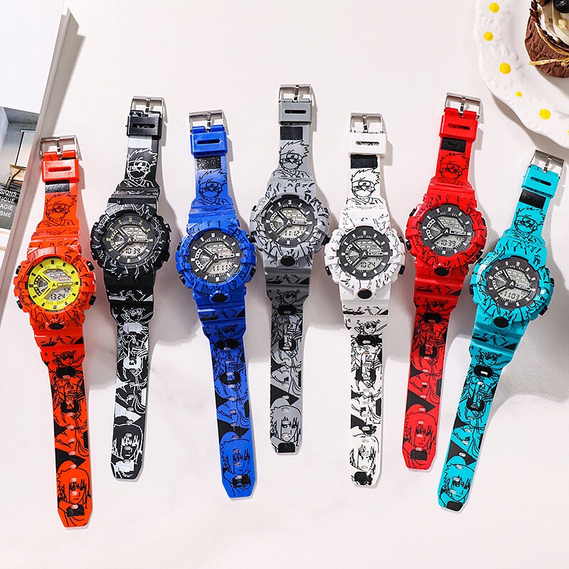 Naruto Co-branded Digital Watch Student Waterproof Led Electronic Watch ...
