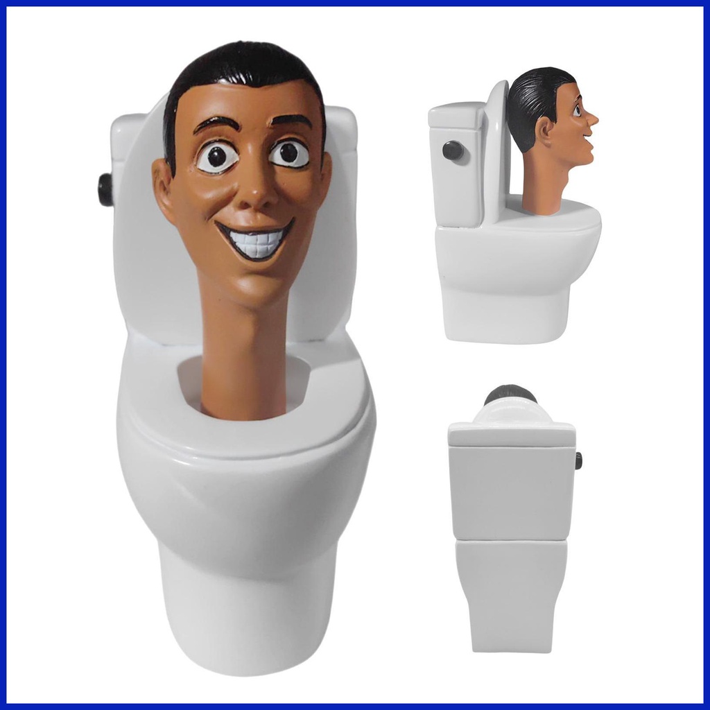 Desk Game For Skibidis Toilet Decor Cartoon Skibidi Man Figures Prank