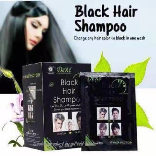Dexe Black Hair Shampoo For Men&Women 25ml | Shopee Philippines