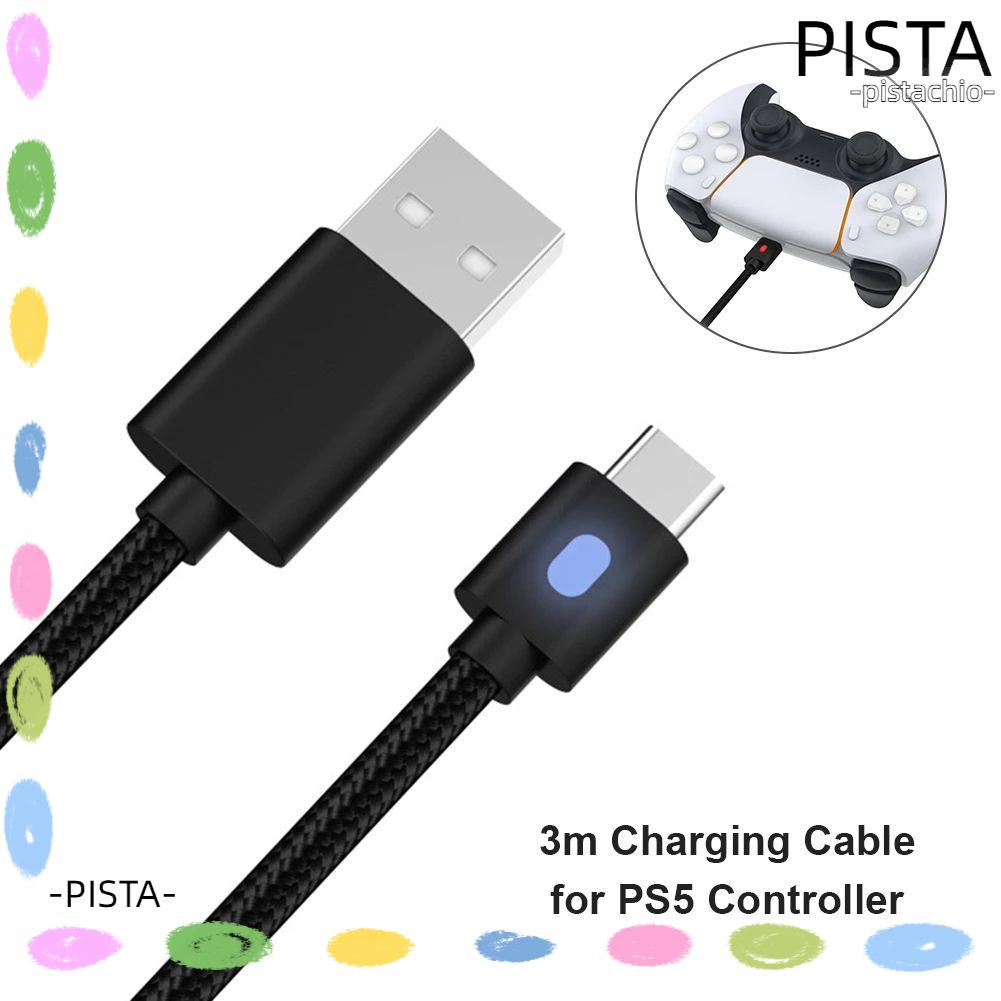 PISTA for Sony PS5 Type C with Indicator Power Supply Cord USB Charger