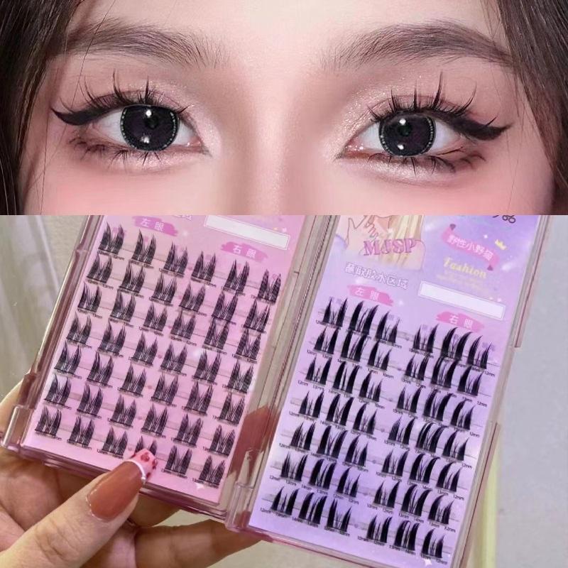 Lash Extension False Eyelashes Daily Eye Makeup Cross Curling Natural ...