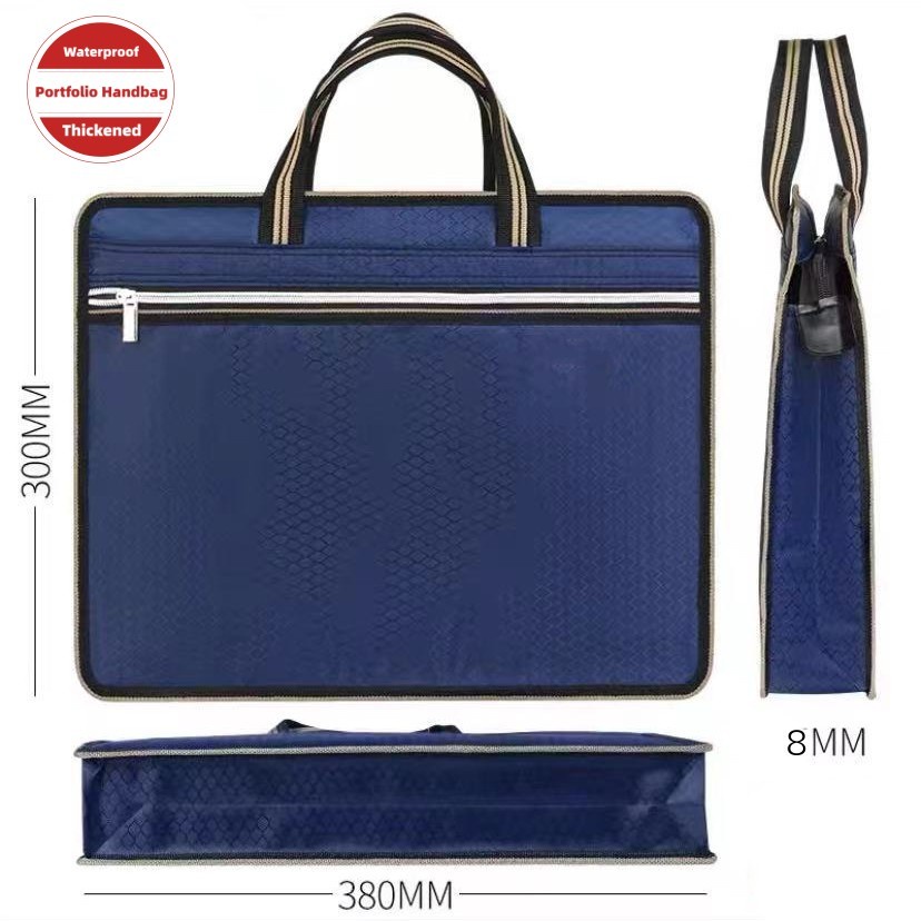 Portfolio Seminar Bag Waterproof Briefcase File Bags Artist Drafting