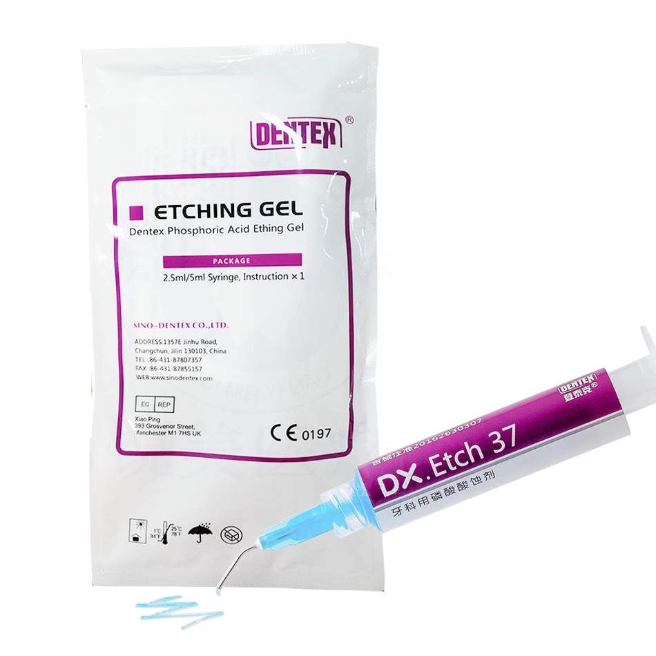 1pcs Dentex Dental Adhesives 37 Phosphoric Acid Etchant Etching Gel
