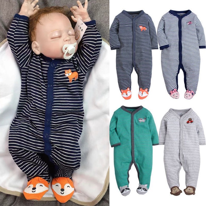 Girl Clothes Bodysuit Romper Newborn Baby Pajama Frogsuit Sleepwear Boy  Onesie 0-12M