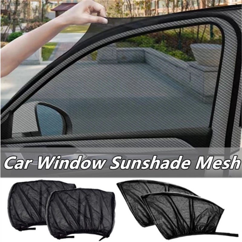 2PCS Car Window Sunshade Mesh Sedan/SUV Sun Shade Styling Accessories ...