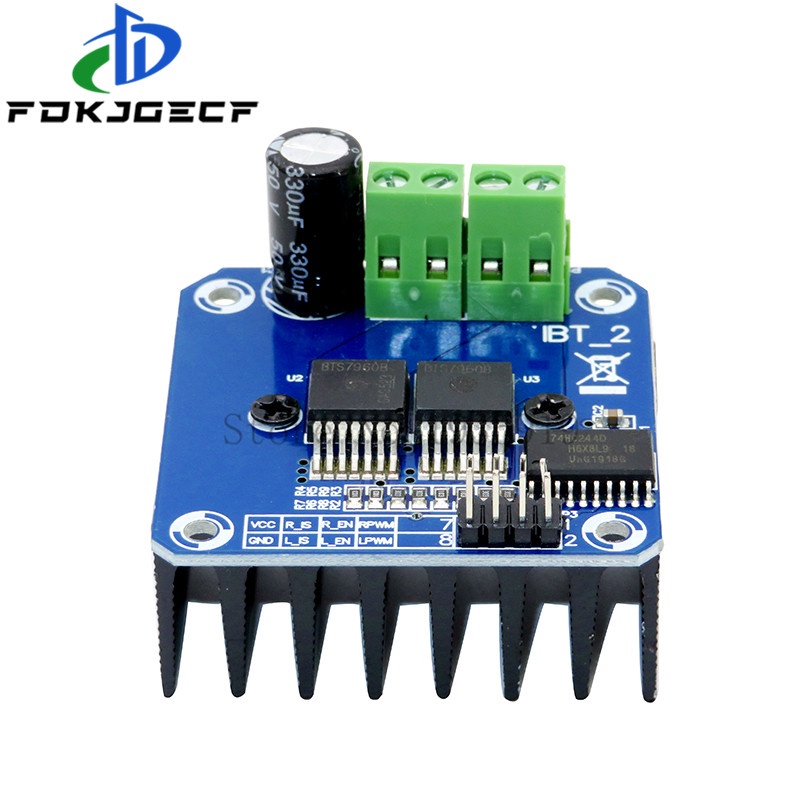 Double BTS7960 43A H-bridge High-power Motor Driver module diy smart ...