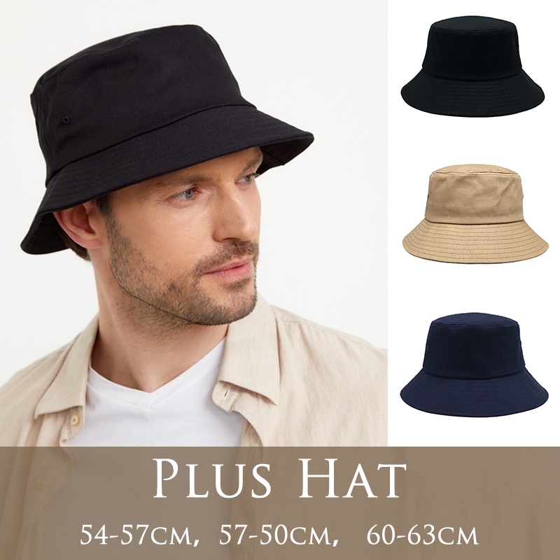 Big Head Man Large Size Bucket Hats Boy 60 63cm Plus Size Summer Fisherman Cap Women s Pure Cotton Panama Sun Hat