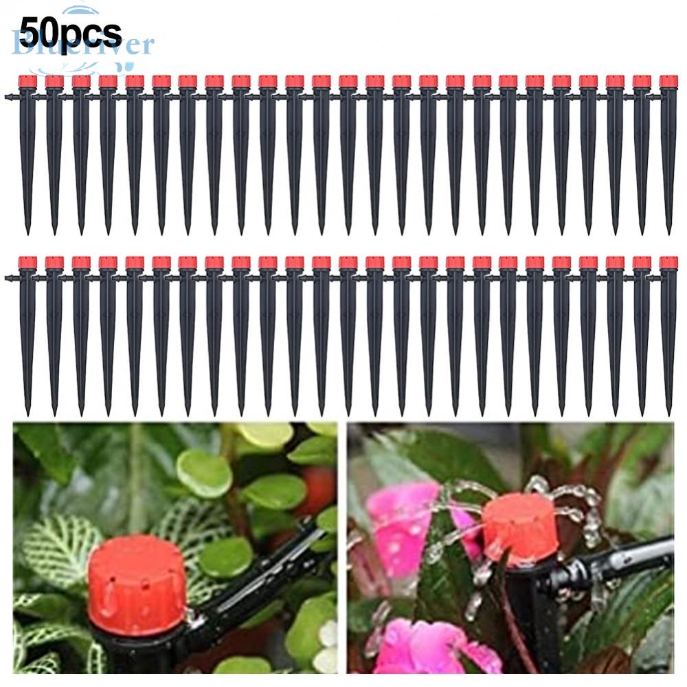 Sprinklers Sprinkler 090 LPH 50pcs Adjustable Drip Irrigation Dripper