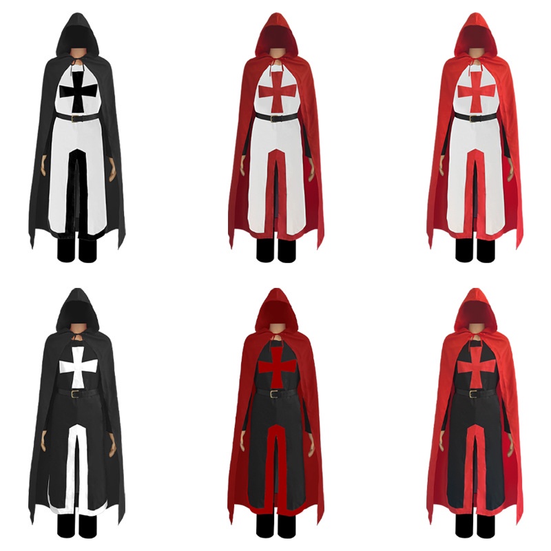 Medieval Crusader Tunic Costume Templar Knight Surcoat Renaissance