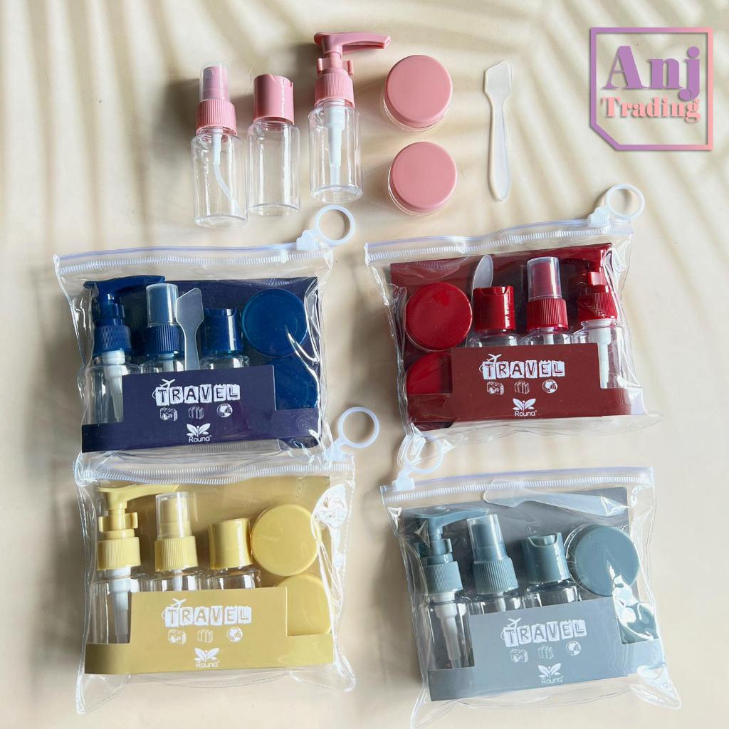 Travel Kit Bottles Leak Proof Toiletry Containers Set, Clear Pet ...