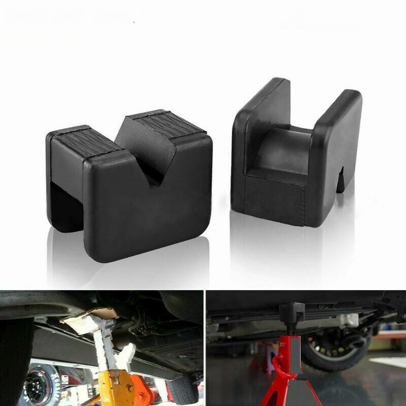 Heavy Duty Support Block Car Lift Jack Stand Rubber Pads Auto Weld ...