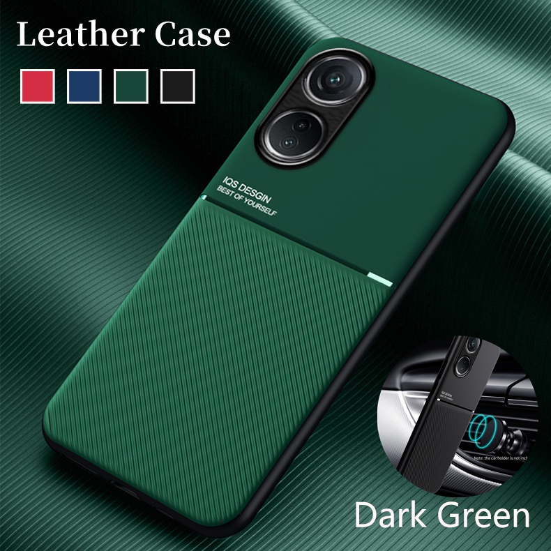 Leather texture Casing for OPPO A58 A78 4G 2023 Phone Case Magnetic Car ...