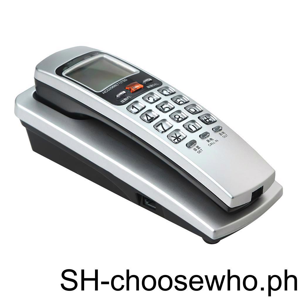 【Choo】FSK/DTMF Telephone Wall-mounted Fixed Household Extension ...