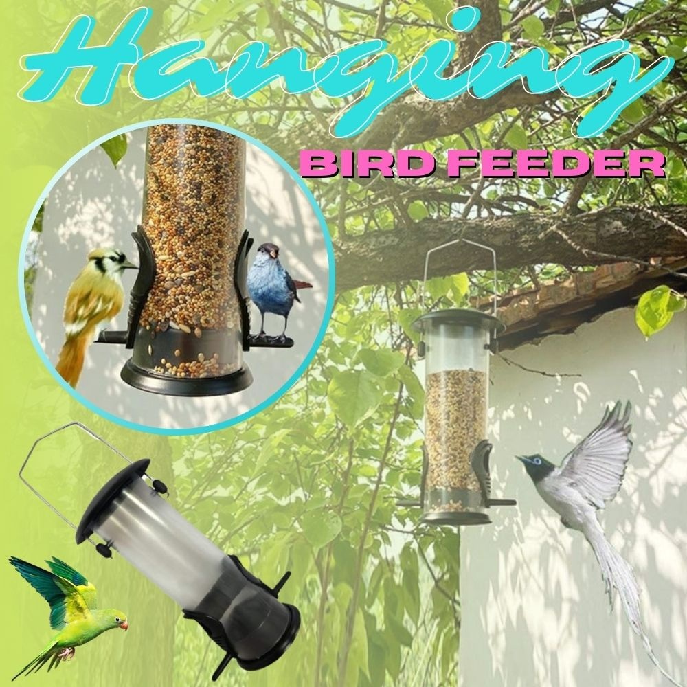 Hanging Bird Feeder, Squirrel Proof Wild Bird Feeders for Small Birds
