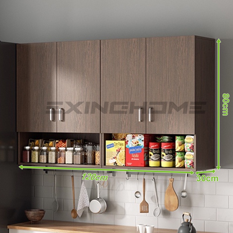 Exinhome Kitchen Hanging Cabinet Wall Bedroom Mounted Storage Wardrobe ...