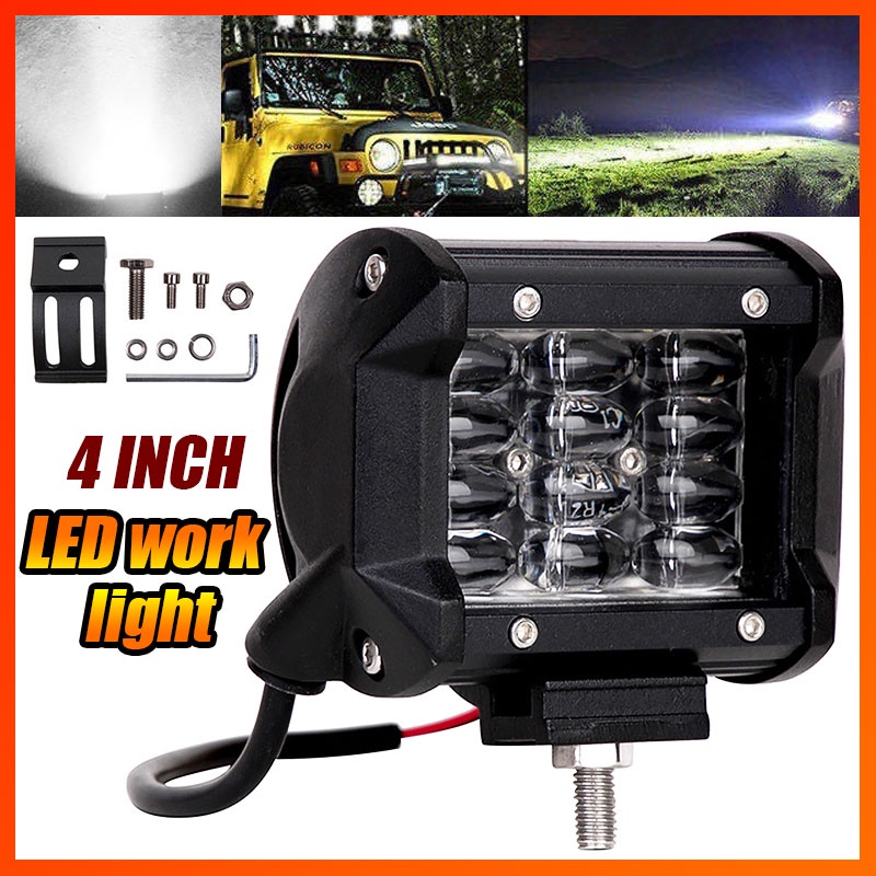 Fast Shipping 4 inch 36w Car Lights 12led Bar Led Spot Flood Light Bars ...