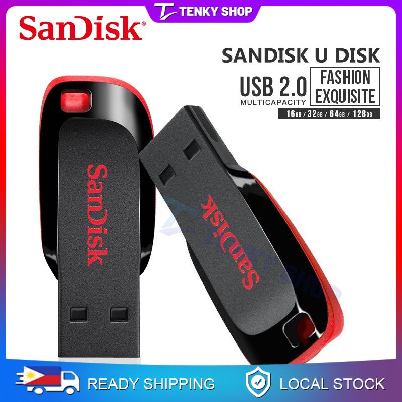 Usb 2 0 Sandisk Cruzer Blade Flash Drive 2tb Sdcz50 Memory Stick Flash Driver Tenky Shopee