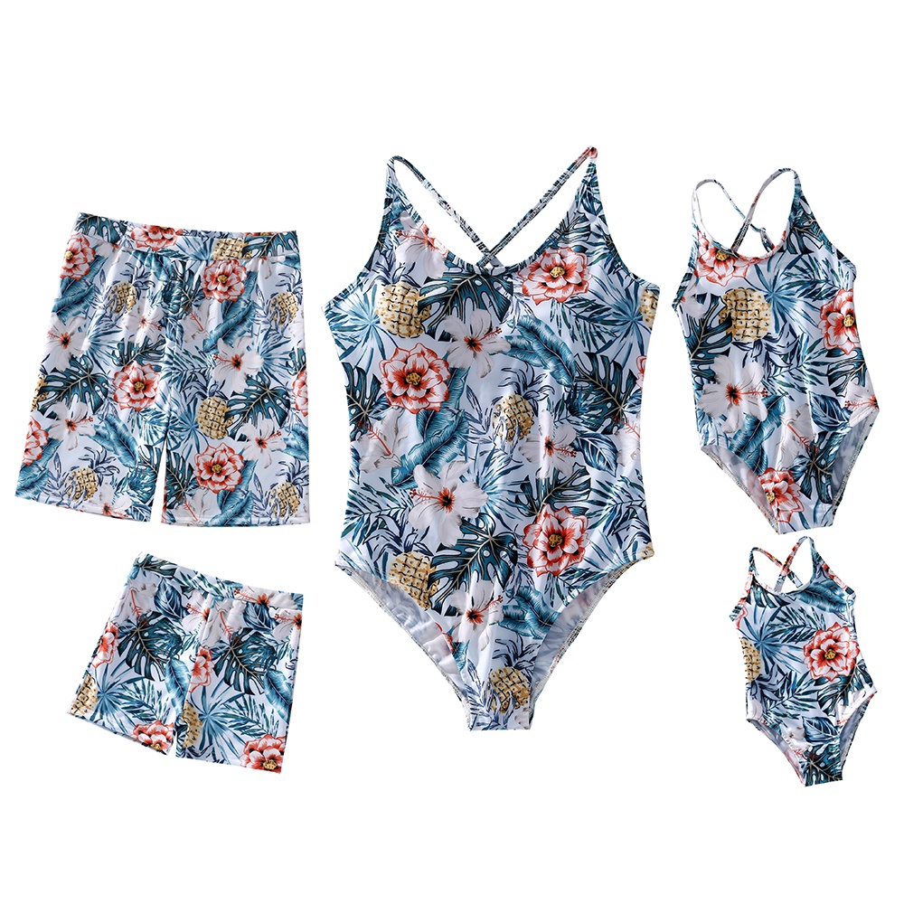 YTOH Hiheart Family Look Mom And Me Swimsuit Swimwear One-Piece Mother ...
