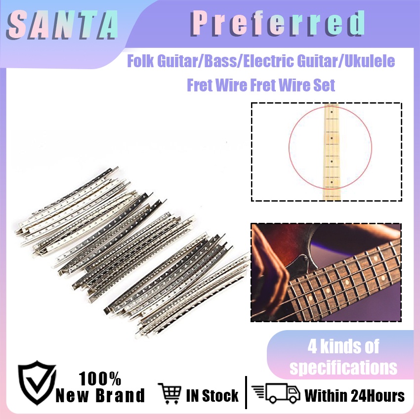 18/20/24Pcs Guitar Fret Wire Set Copper for Electric Guitar Ukulele ...