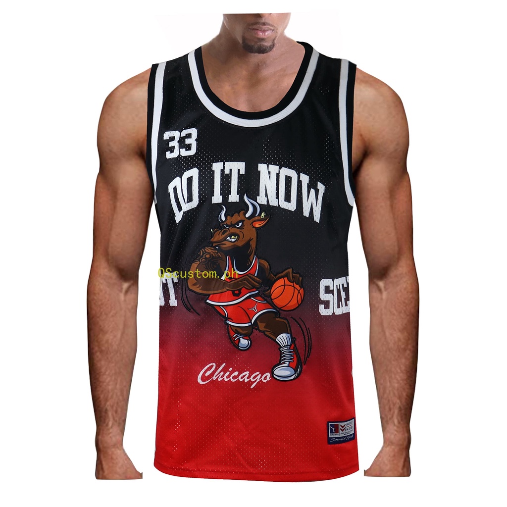 Chicago Bulls Basketball Jersey for Men DO IT NOW NBA Cut Design Full Sublimation Printing