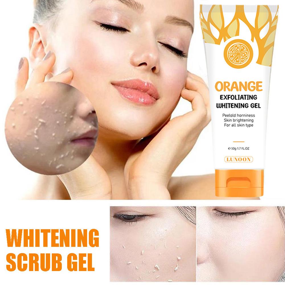 Whitening Scrub Gel Orange Exfoliating Moisturizing Gel Skin Care Scrub