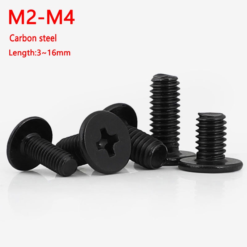 M2 M2,5 M3 M4 Argento Phillips Wafer Testa Piatta Bulloni - Foto 10