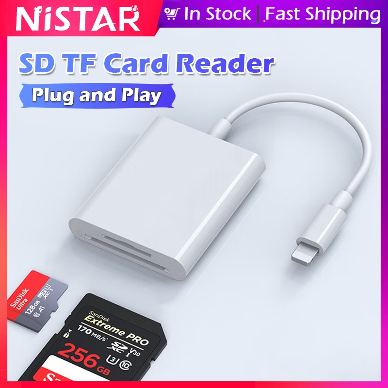 2 in 1 Card Reader Lightning to Micro SD SDHC SDXC TF OTG memory card