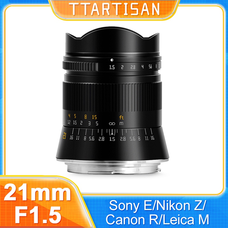 TTArtisan 21mm Full Fame Large Aperture Fixed Focus Lens for Camera
