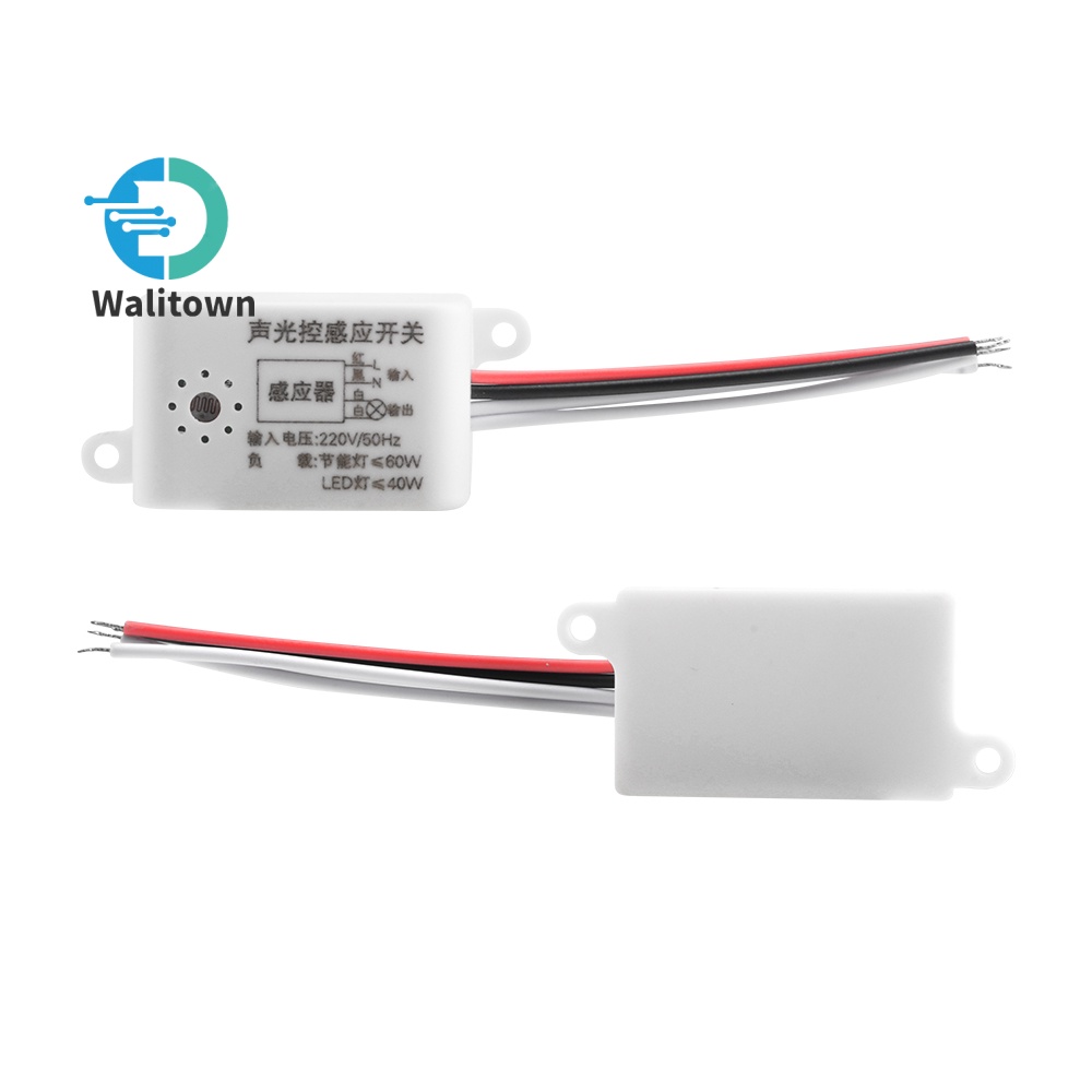 220V Sound Voice Sensor Switch Indoor Intelligent Sound And Light ...