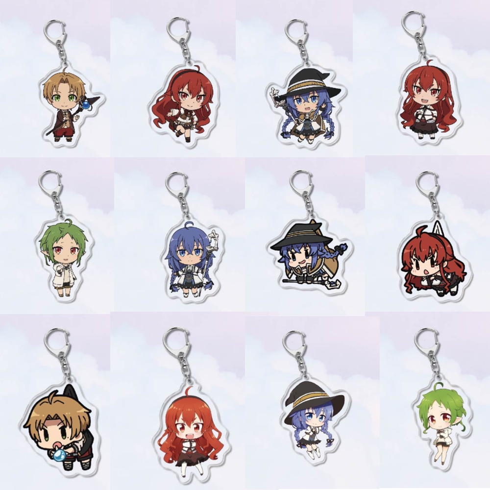 20Pcs Anime Mushoku Tensei Jobless Reincarnation Acrylic Keychain Roxy ...