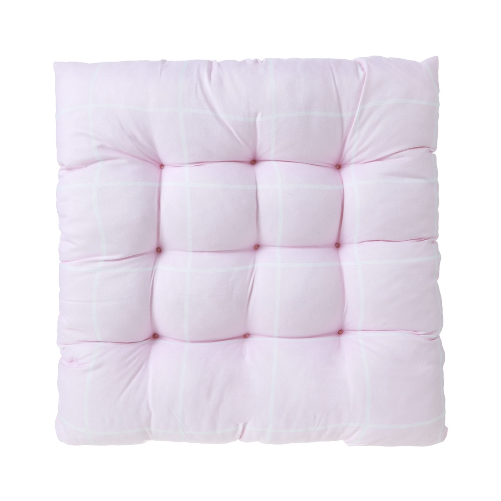 MINISO Grid Pattern Square Seat Cushion Pink Shopee Philippines
