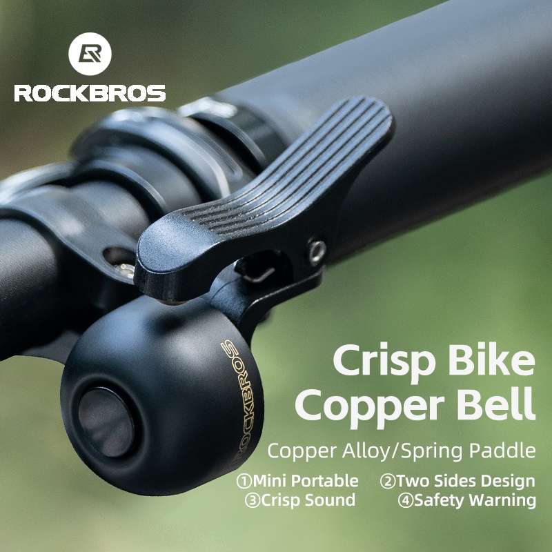 【PH Delivery】ROCKBROS Bike Bell Ring Loud Copper Alloy Handlebar Horn