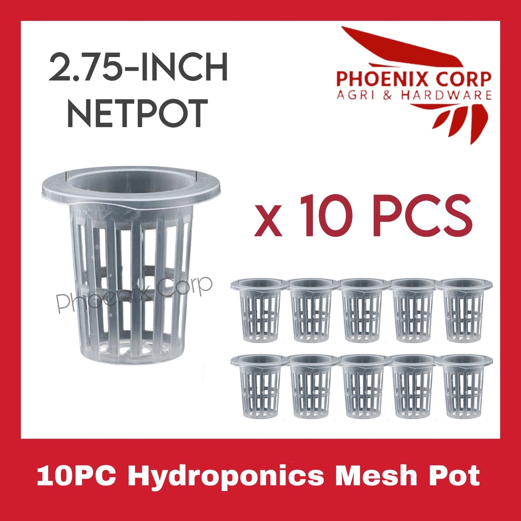 10PC Hydroponics Mesh Pot Vegetable Planting Net Cup (2.75 inch or 70mm ...