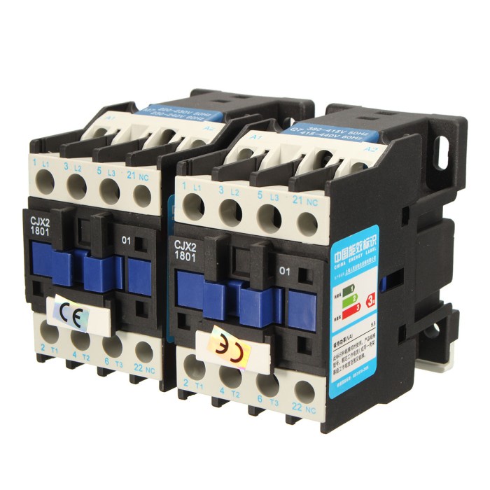 SALALIS Contacteur AC Contacteur électrique industriel CJX2-1810, haute sensibilité, 220V, 18a