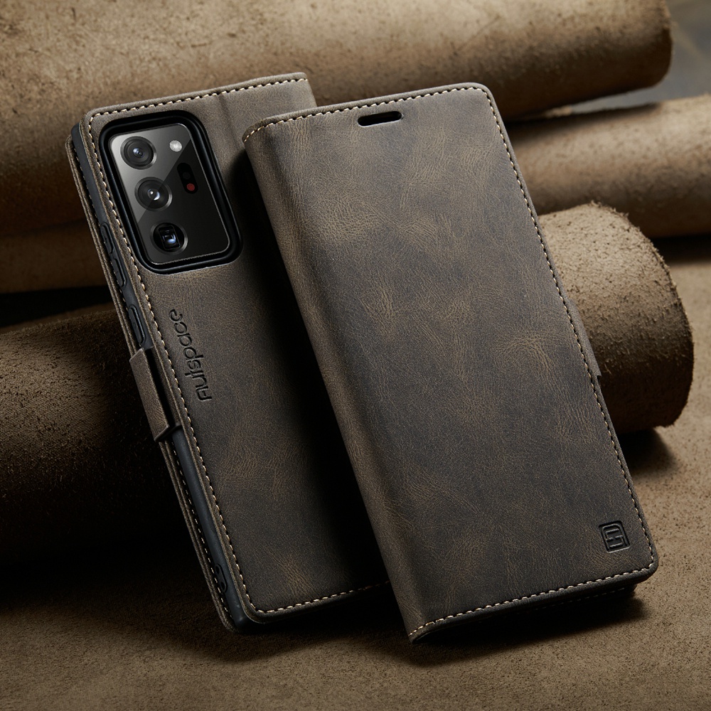 Samsung Galaxy Note 20 10 Pro Plus S22 S23 S24 Ultra 5G Case Retro PU ...