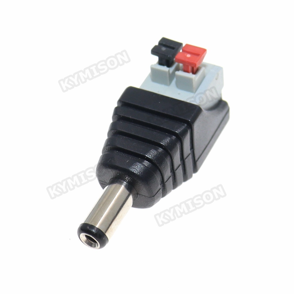 10Pcs/lot DC Connector Press Type No Welding Power Male Female 5.5x2.1 ...