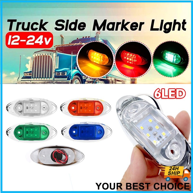 Truck Side Marker Indicator Light Turn Signal Lamp Auto Car Trailer