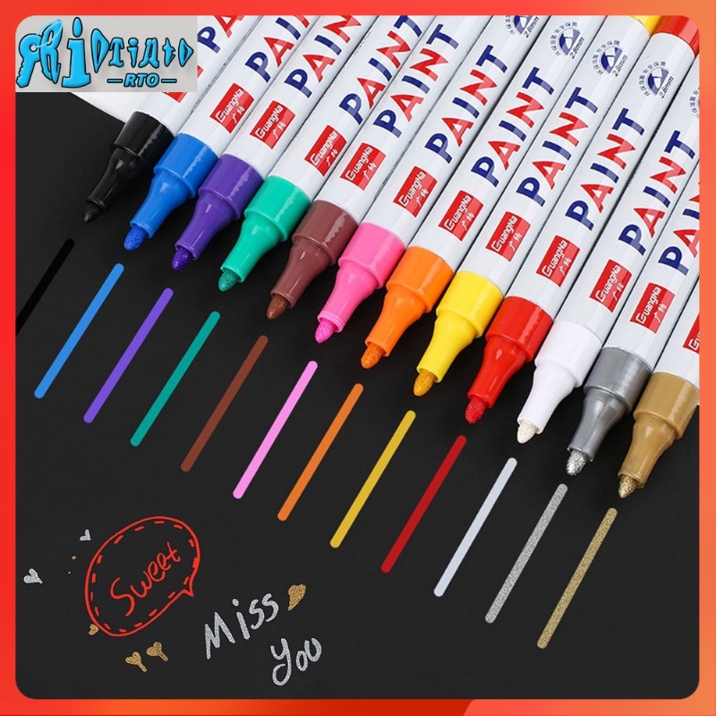 RTO High Fluorescent Pen Liquid Paint Marker Pen For LED Writing Board ...