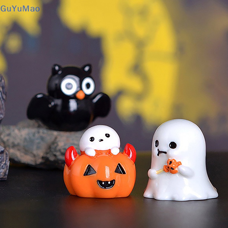 [cxGUYU] Halloween Micro Landscape Miniature Figurines Resin Craft Mini ...