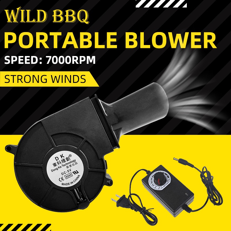 BBQ Fan Air Blower 220v AC Variable Powered Speed Controller for Kalan