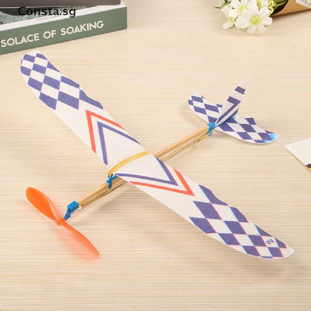 SUPVOX 4pcs Rubberband Powered Foam Glider Plane Impact