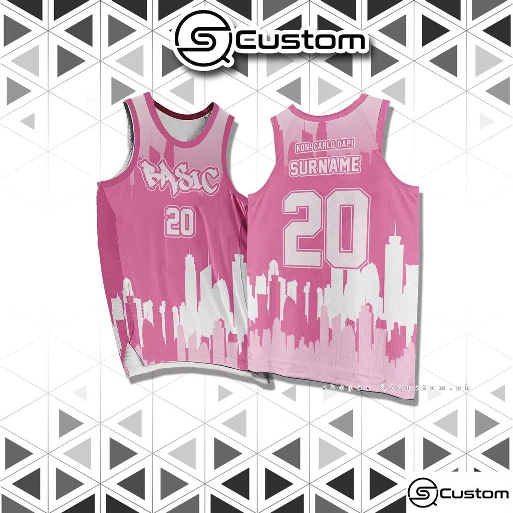 Shop pink full sublimation basketball jersey for Sale on Shopee